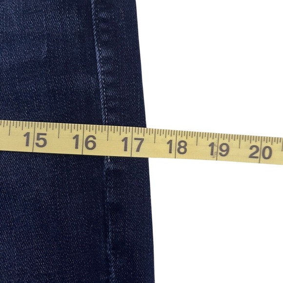 Mother High Waisted Looker Ankle Fray Skinny Jeans Last Call Size 27 Blue - Picture 11 of 15